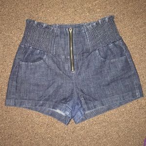High rise shorts